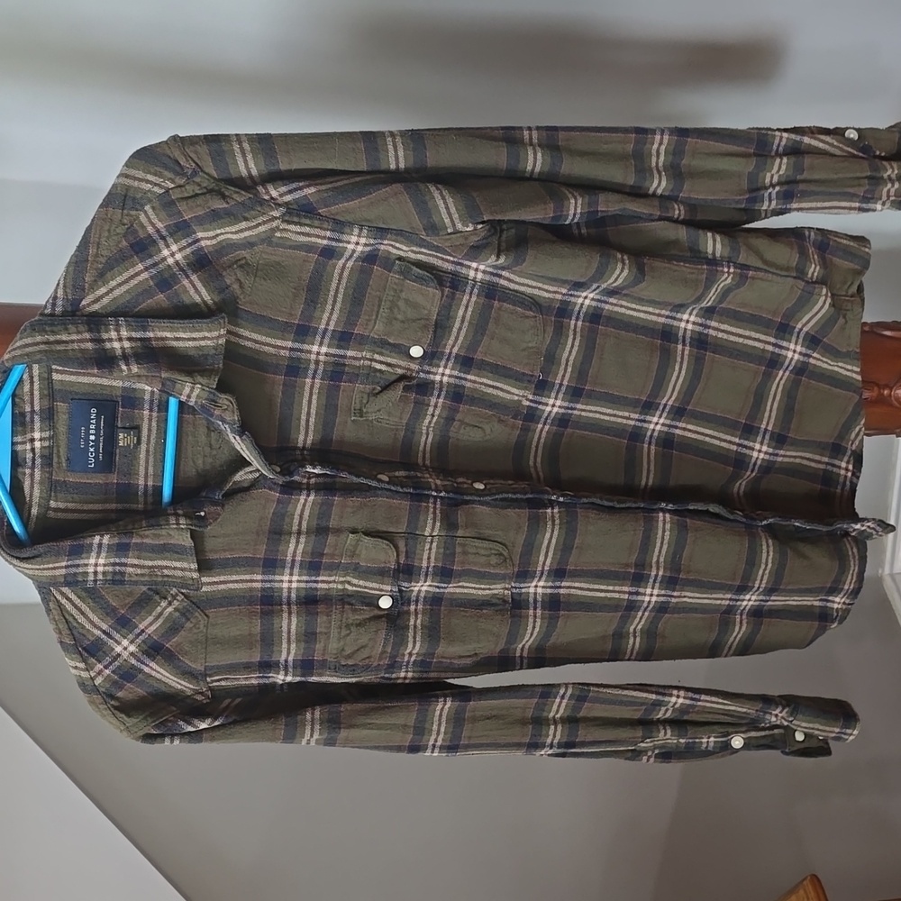 Lucky Brand Indigo western long sleeve shirt